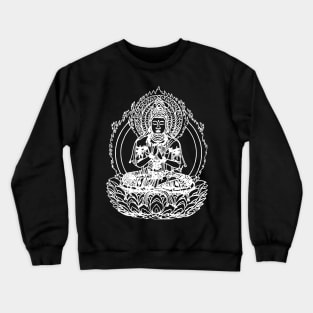 Flaming Buddha Crewneck Sweatshirt